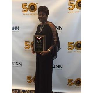 Terri was an award recipient at the African-American Cultural Center's 50th anniversary at the University of Connecticut (UCONN)!