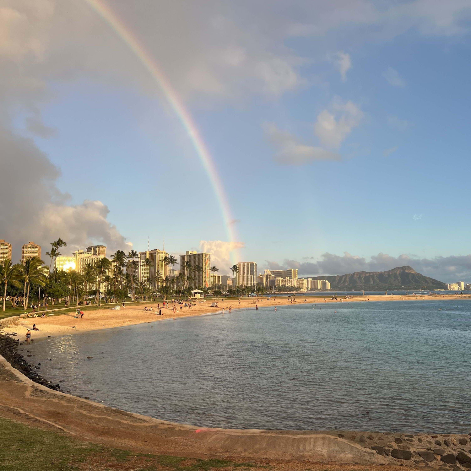 Zack enjoys much of his time during his visits to Hawai'i on the south shore of O'ahu at Kaimana or Ala Moana beach.