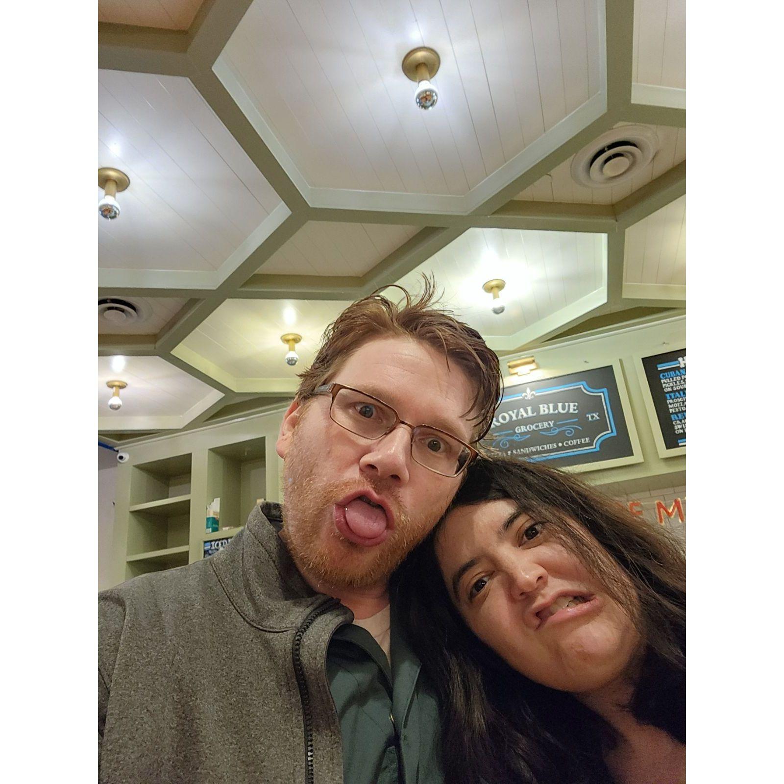 Our first Valentine's Day recreating our first date!