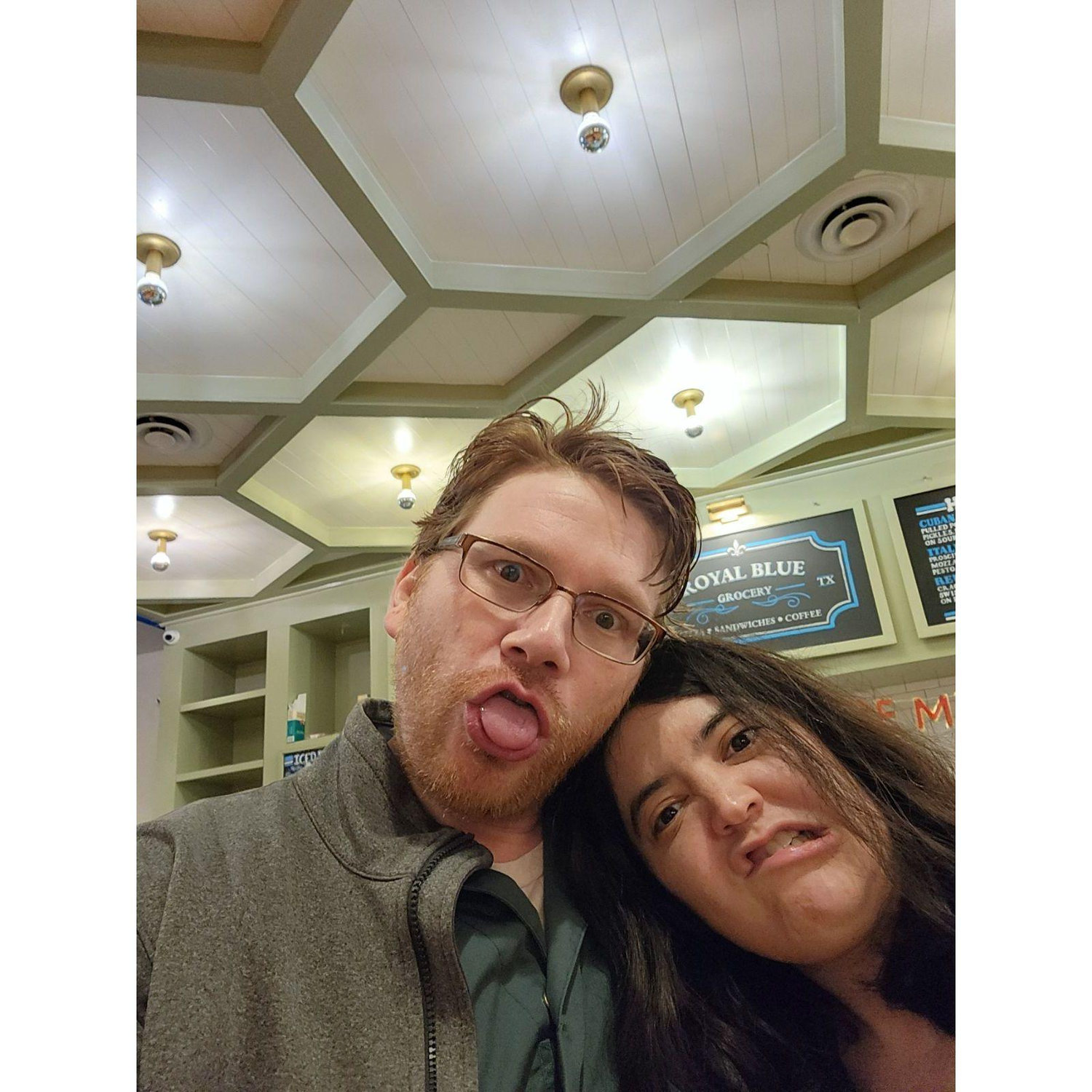 Our first Valentine's Day recreating our first date!