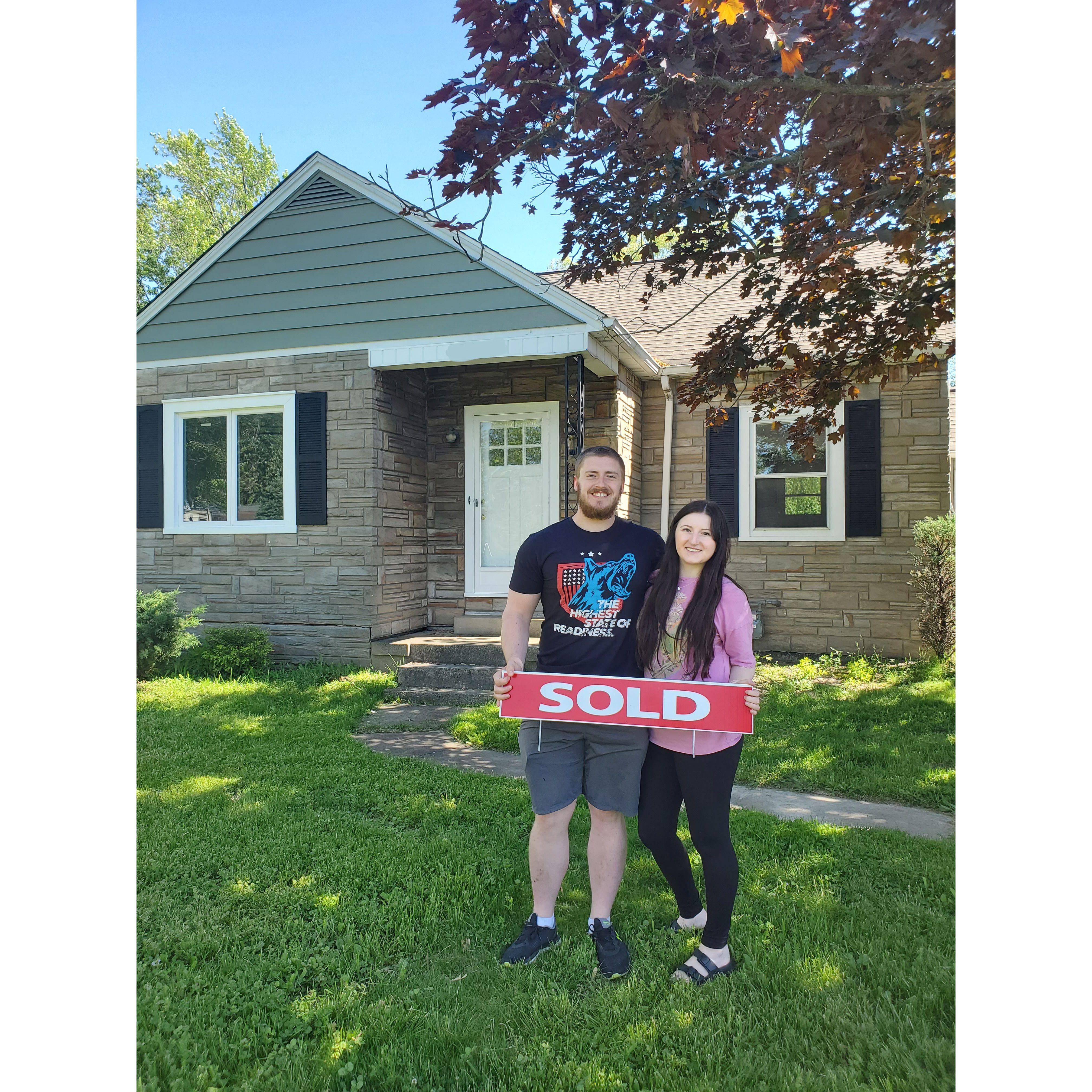 The day Emily and Tim closed on their house. Summer of 2022