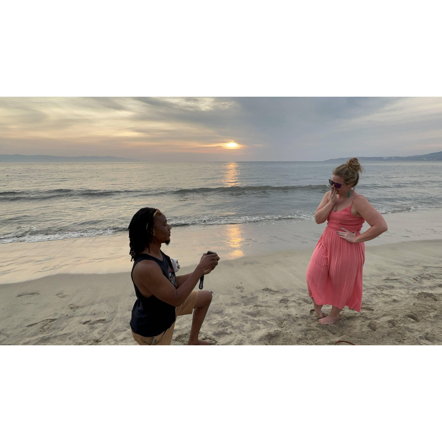 He popped the question!