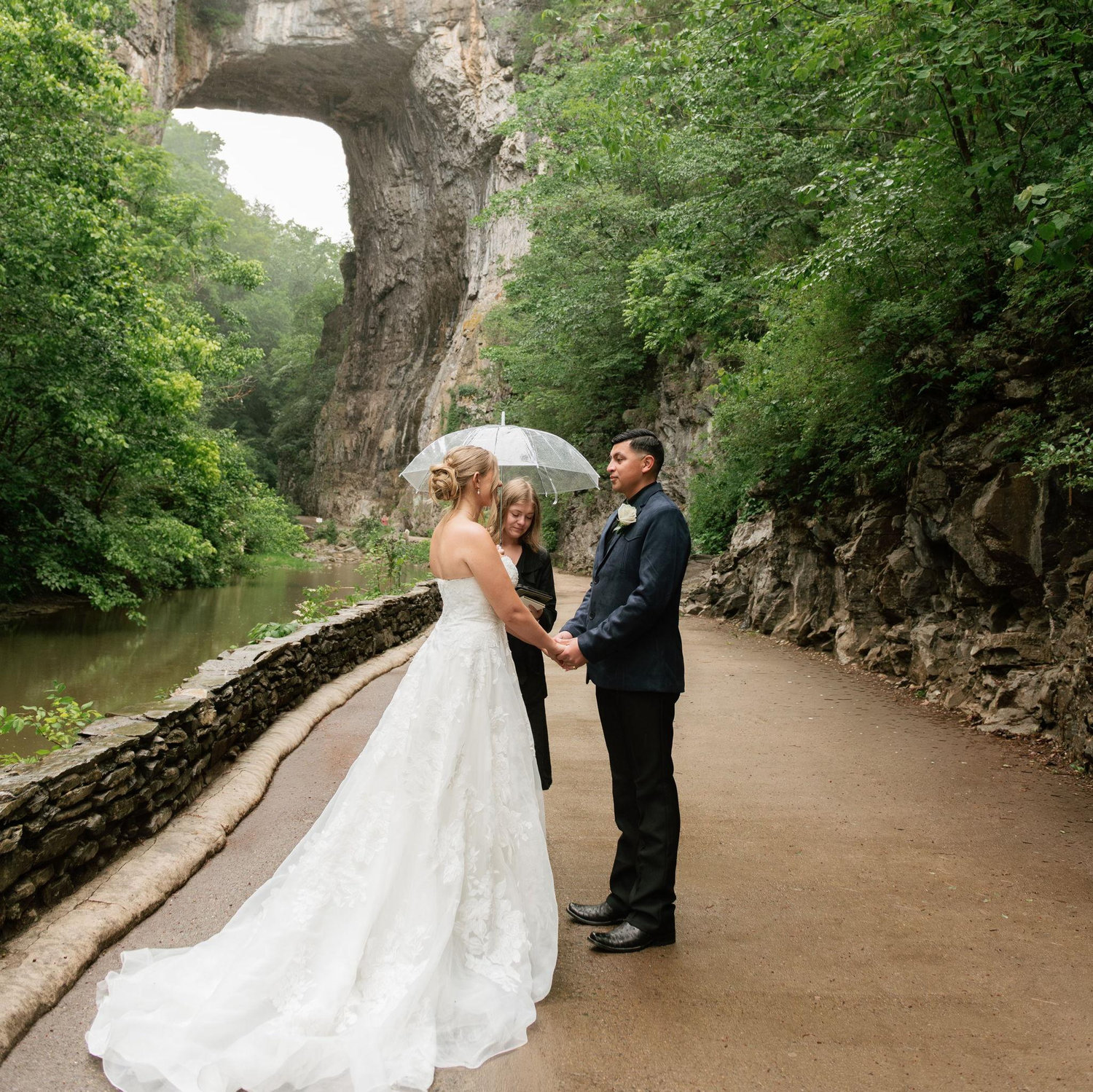 A rainy ceremony, but that can't stop us