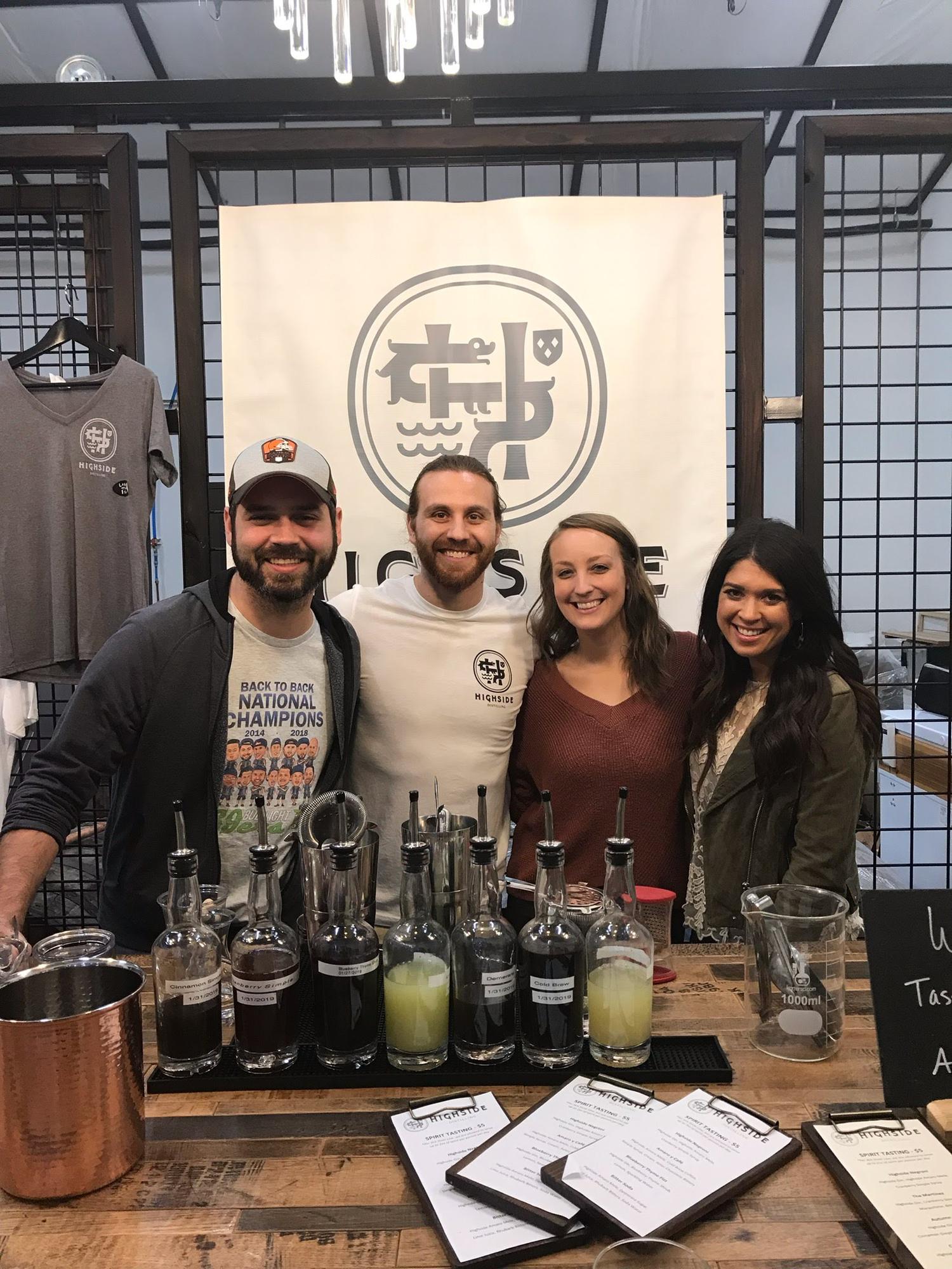 Visiting Matt and Ashley in Seattle at Matt’s Distillery, Highside Distilling - February 2019
