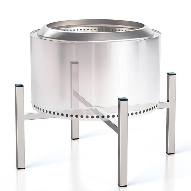 15-27 inch Fire Pit Stand, Stainless Steel Retractable Adjustable Base, Firepit Stand for Solo Stove Bonfire Ranger Yukon, Sturdy, Easy to Install, Accessories for Solo Stove