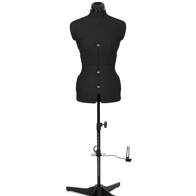 Adjustoform Sew Simple FG306 Adjustable Dress Form Black S-M (US Dress Size 4-12) 8 Part Sewing Mannequin