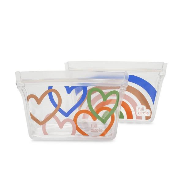 Full Circle Ziptuck Reusable Snack Set - Hopeful Rainbows