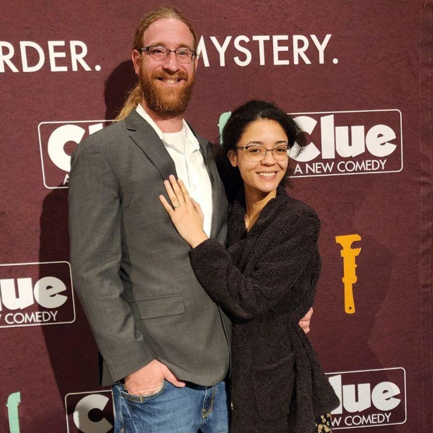 On a lovely date to see the Clue play