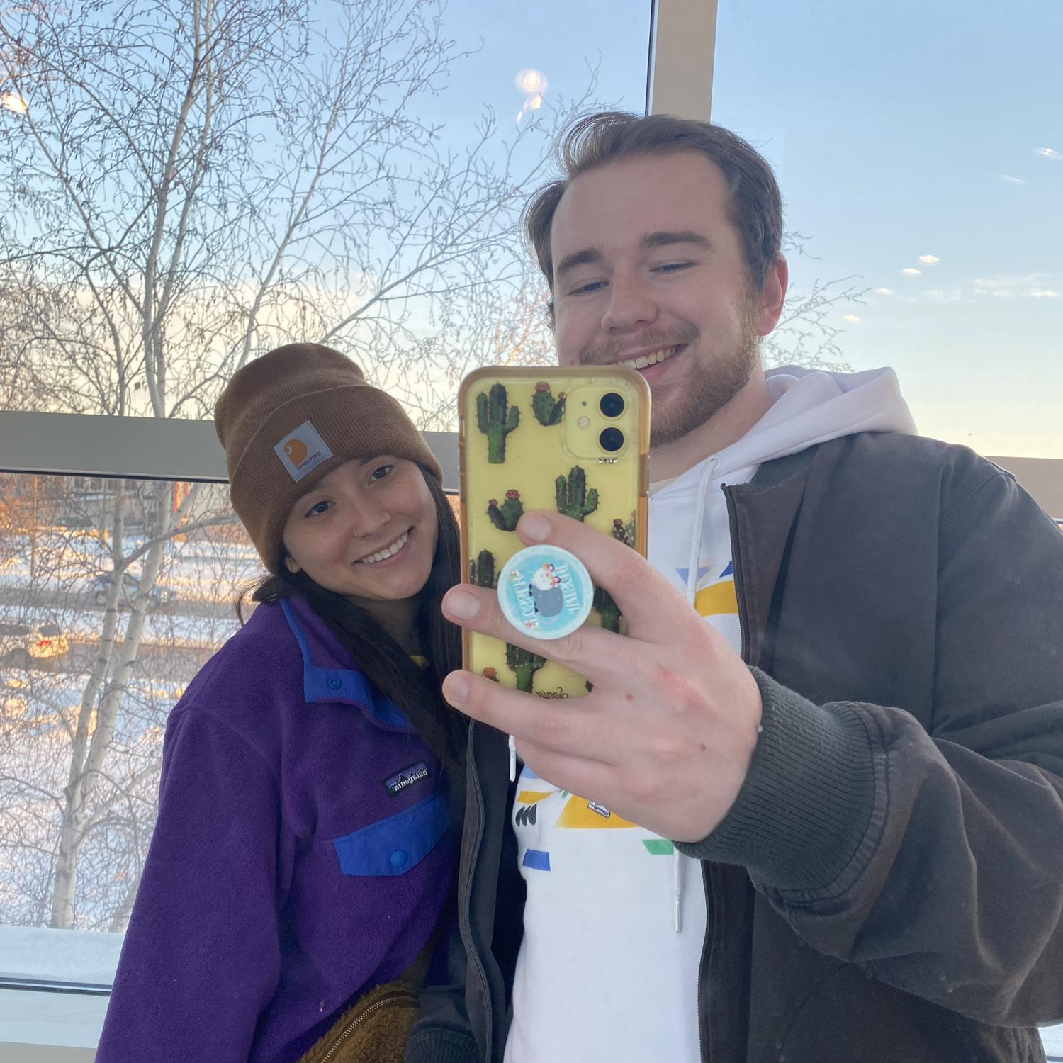 Liz’s favorite activity, going to the Galleria