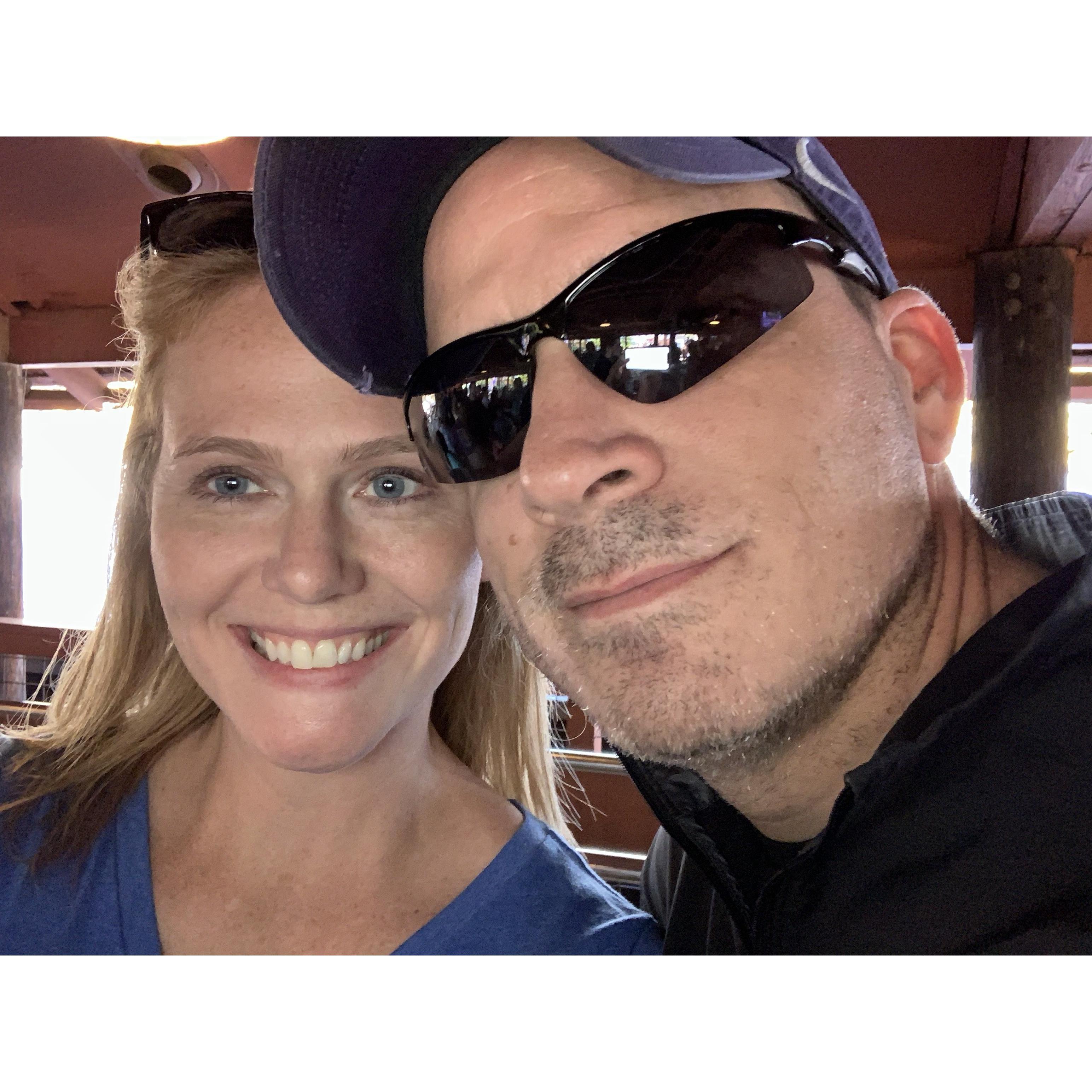 This was an important day for us... we had so much fun at Six Flags (confirming we can be fun & playful together) and said “I love you” for the first time later that day.