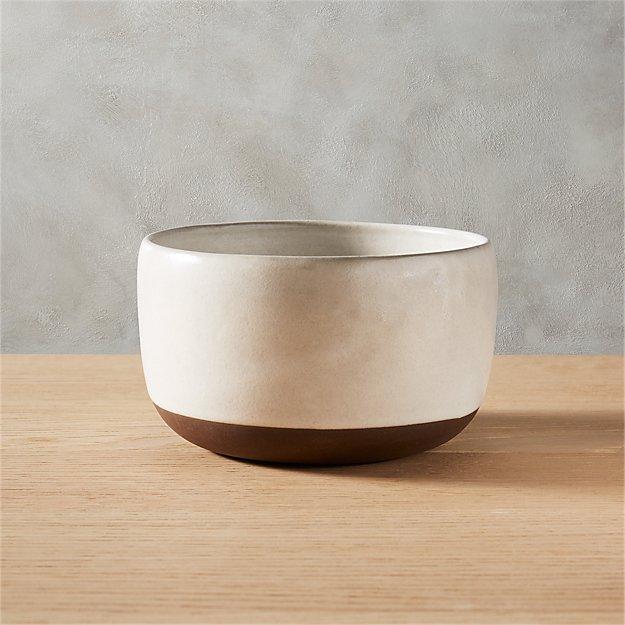 black clay soup bowl
