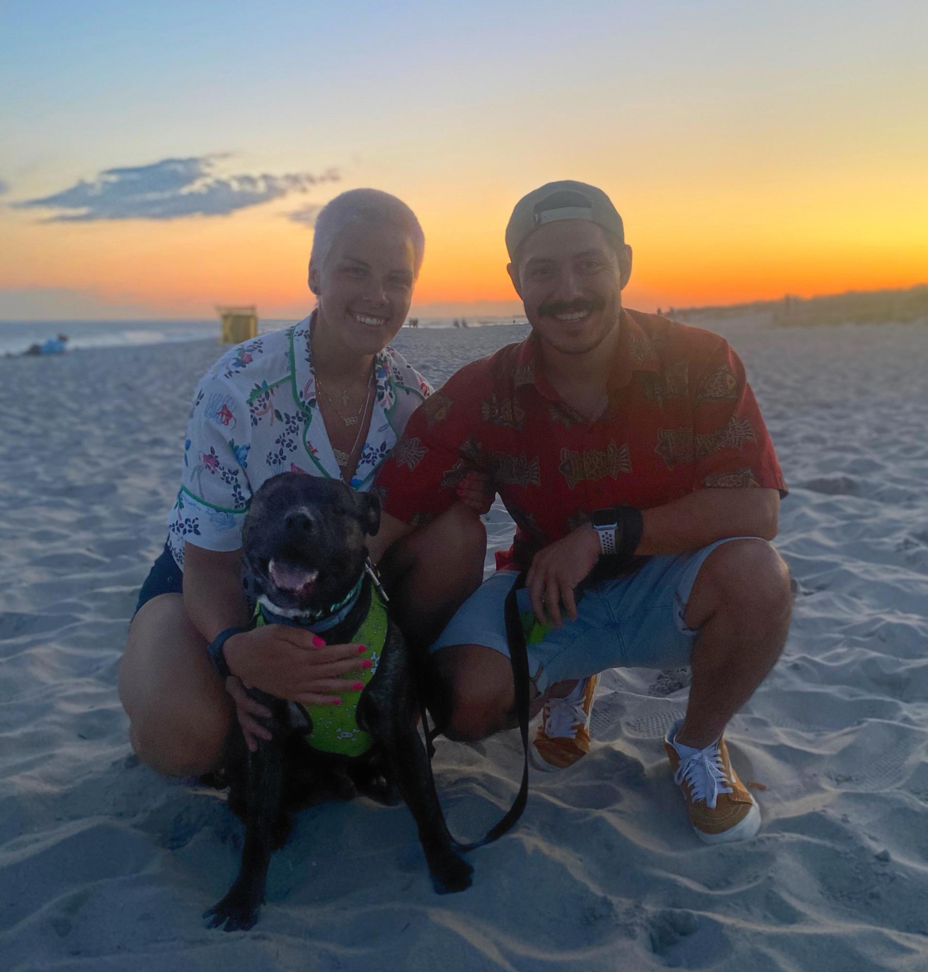 One of our first family pictures after adopting Chico! He makes our little family complete.