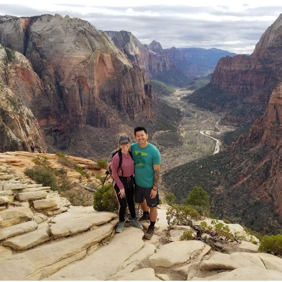 Angels Landing Zion National Park! Made it to the top!