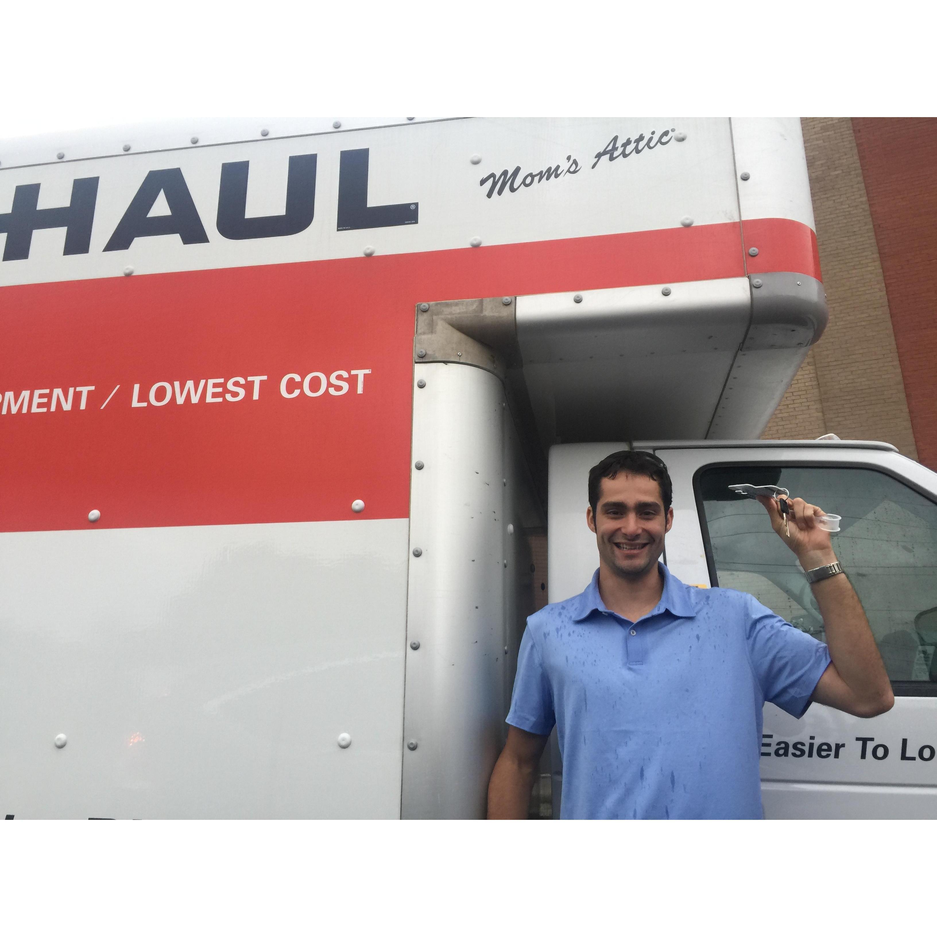 Returning the keys after our move from Dallas to Atlanta. He did it!