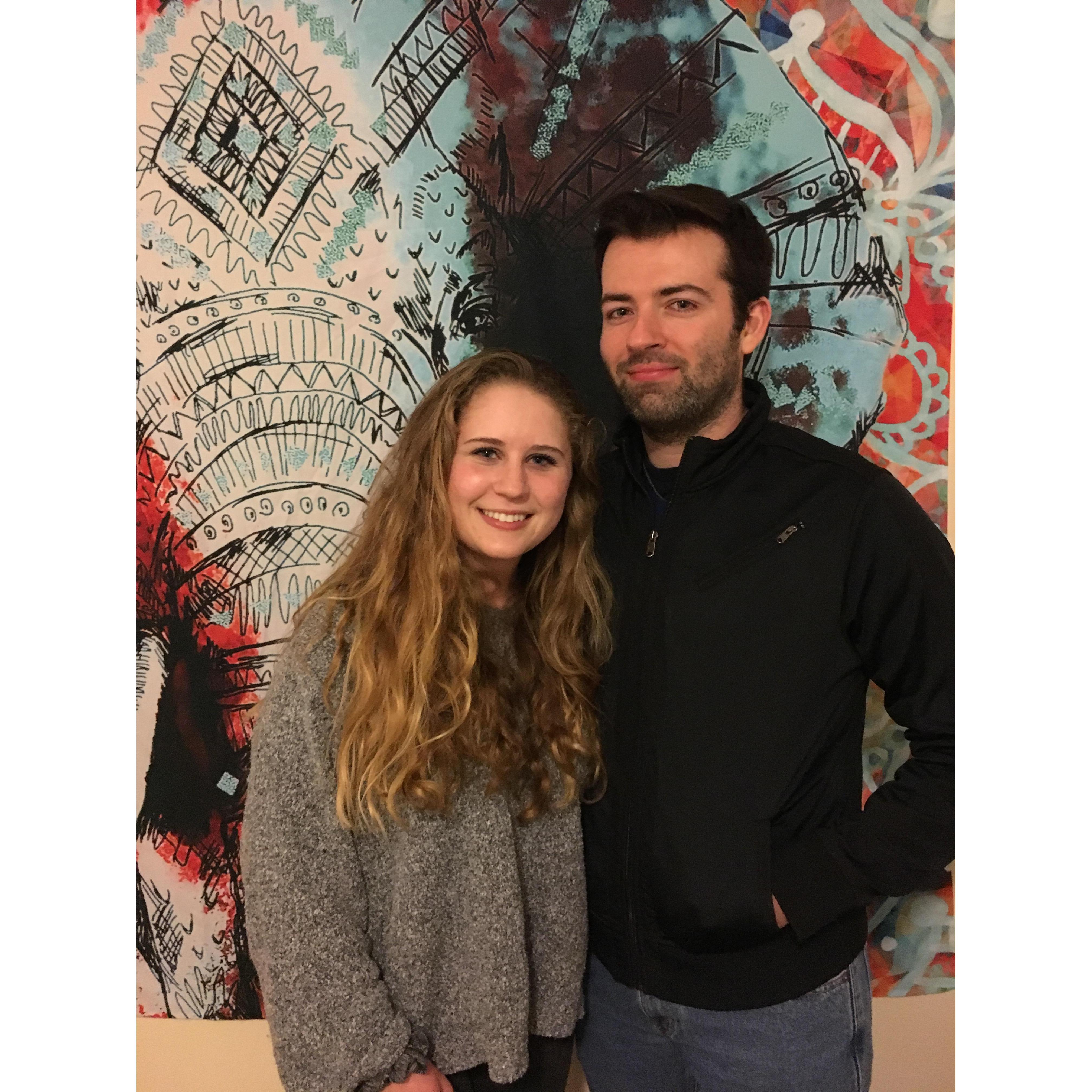 Our first Valentine's Day together in 2018