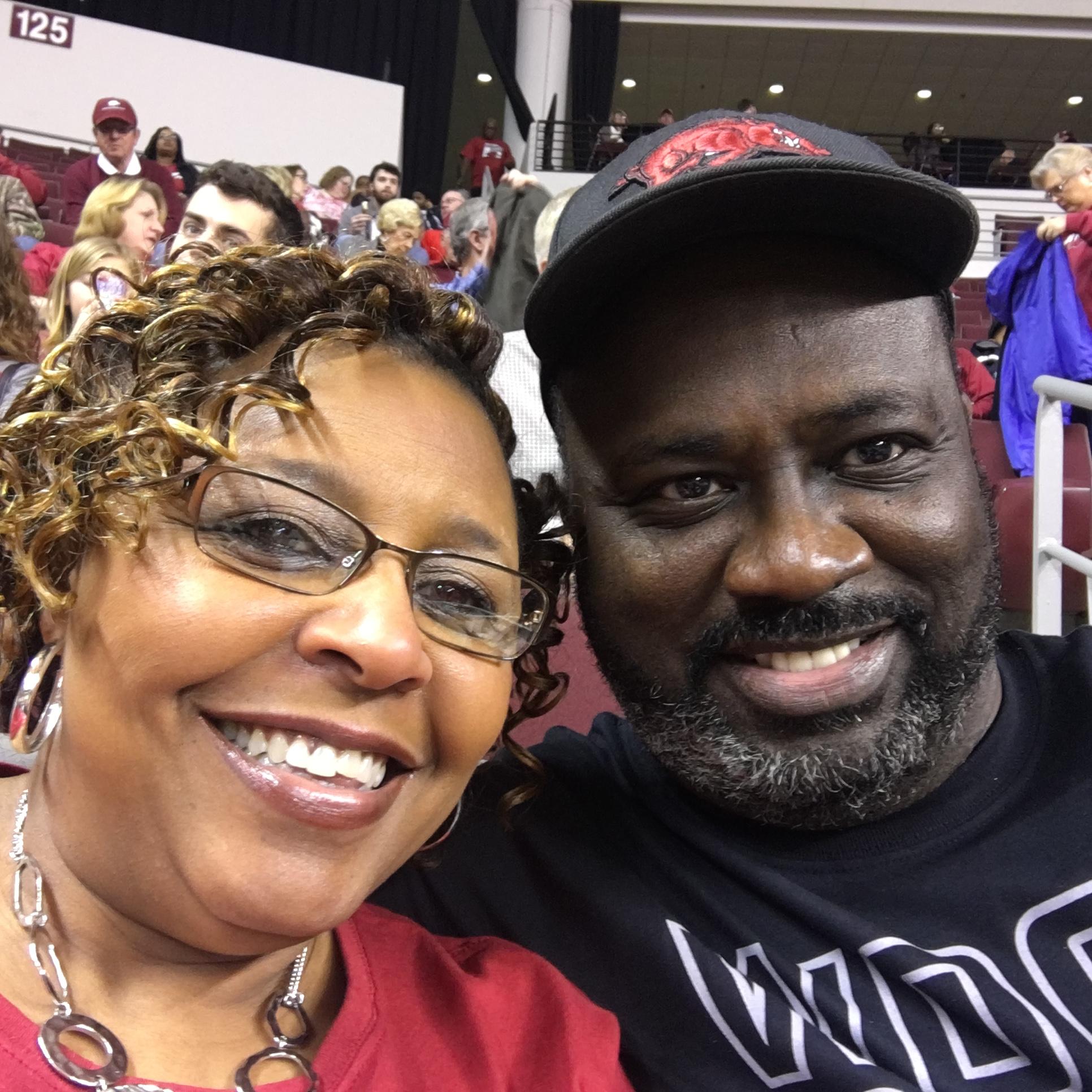 Attending an Arkansas Razorback game! Go Hogs!