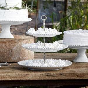 COSTA NOVA Pearl White 3-Tier Server