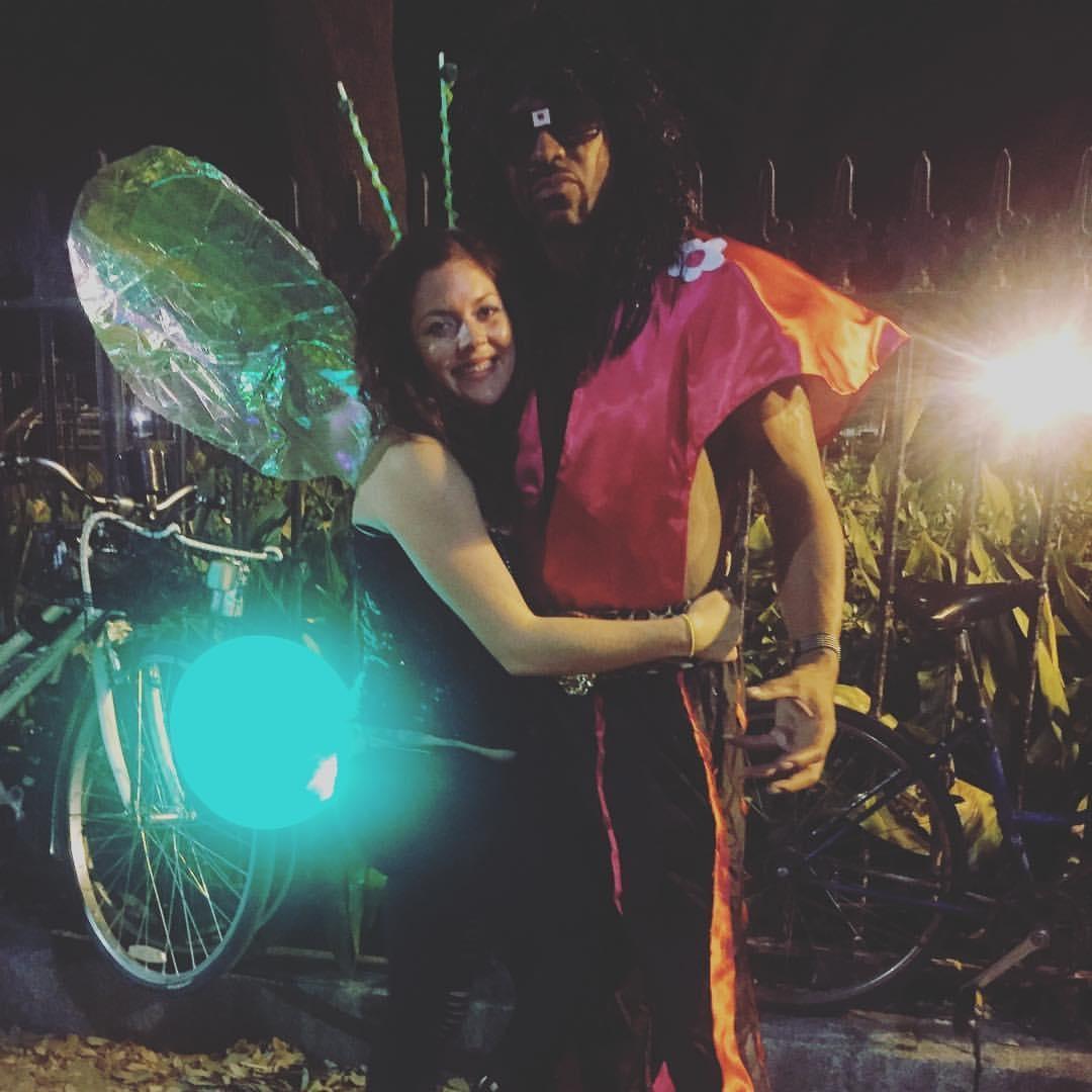 Shonuff and his glow(bug)  Halloween NOLA 2017
