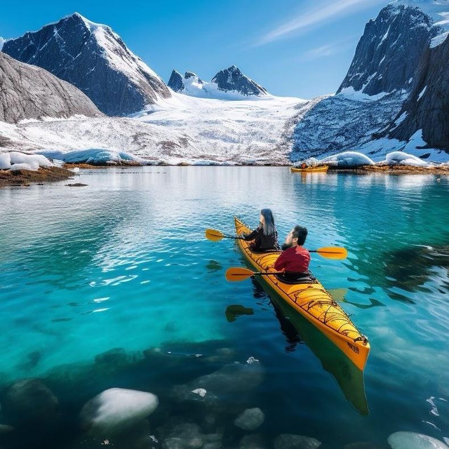 Kayaking in the fjords