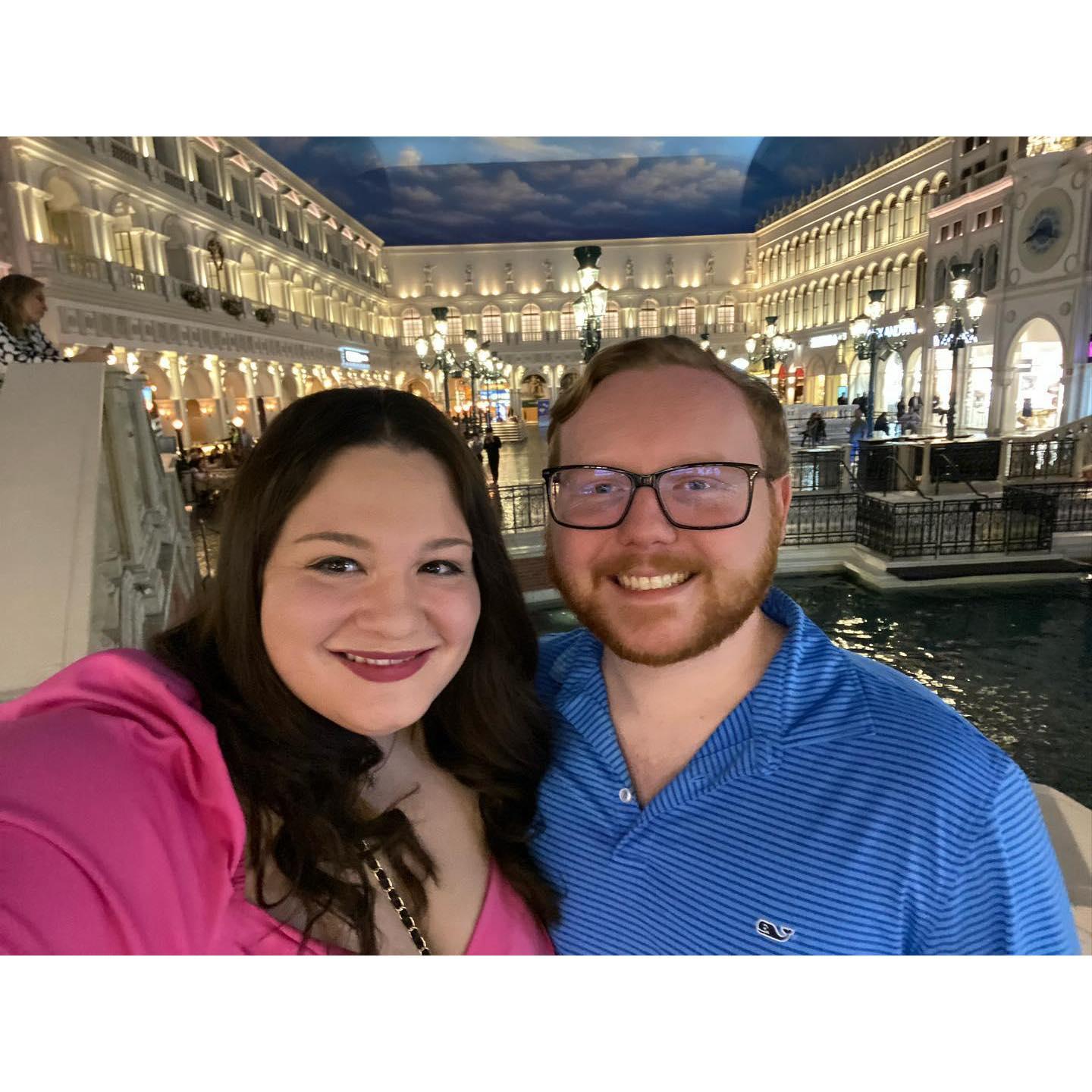 Selfie at the Venetian hotel in Vegas!