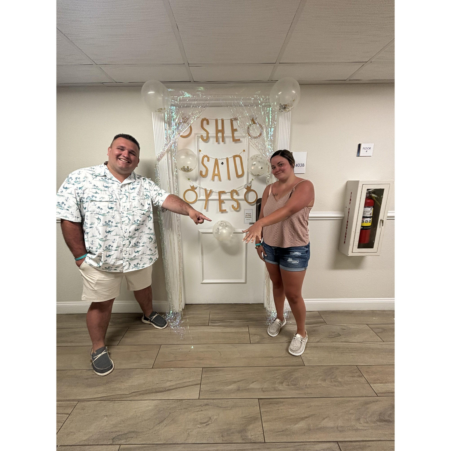 Our concierge did this for us after the engagement. How awesome is that?!