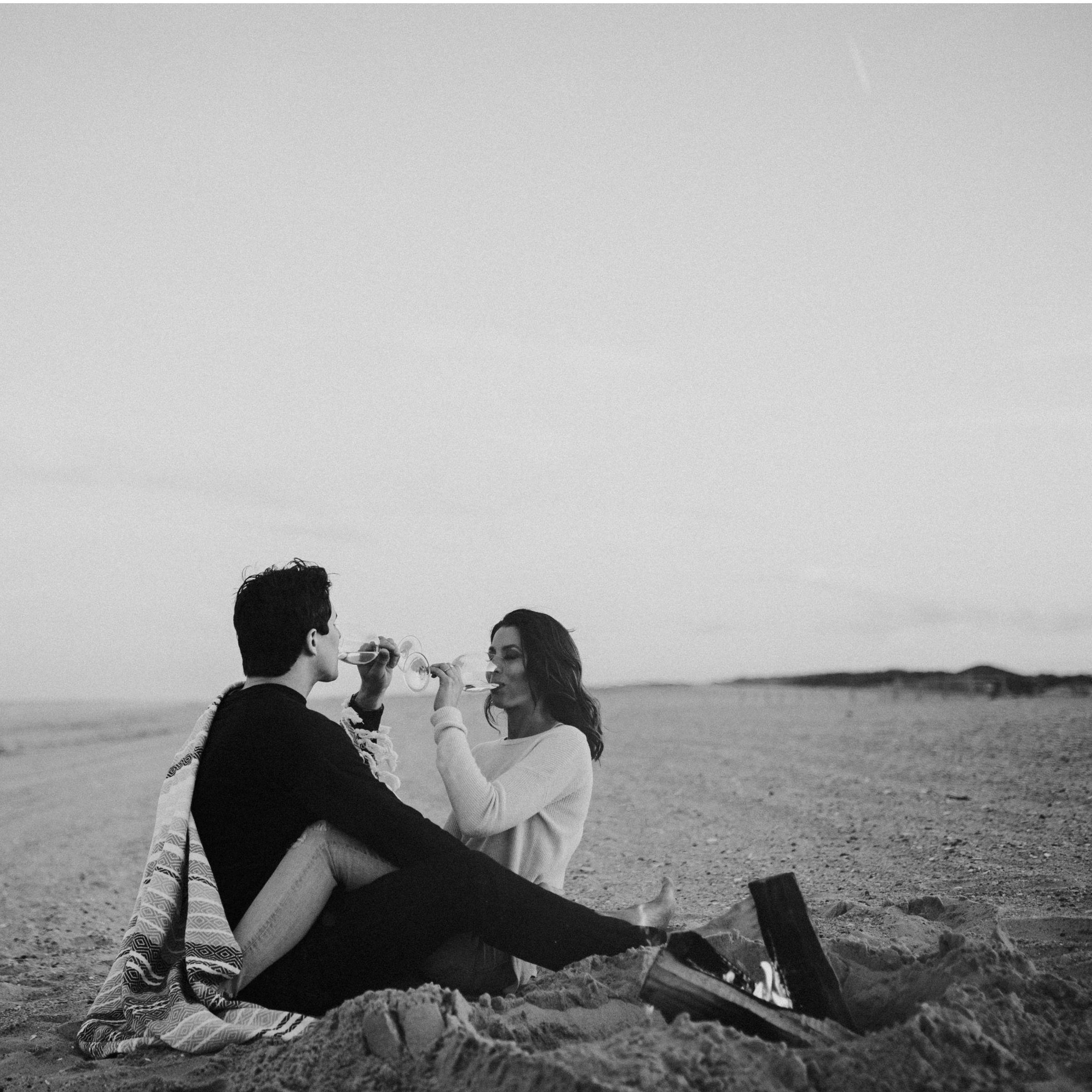 Beach & wine; two of our favorite things (besides each other).