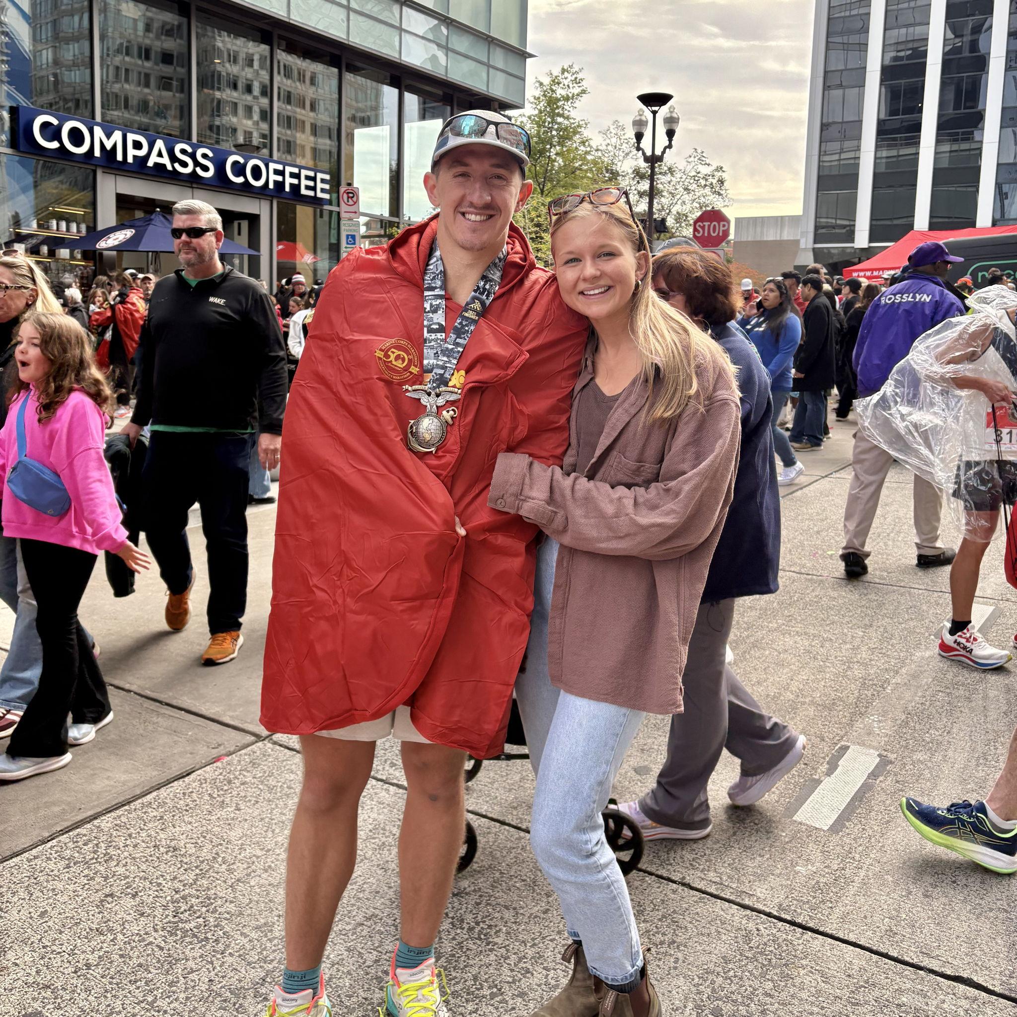 Tim's third marathon (Marine Corps)