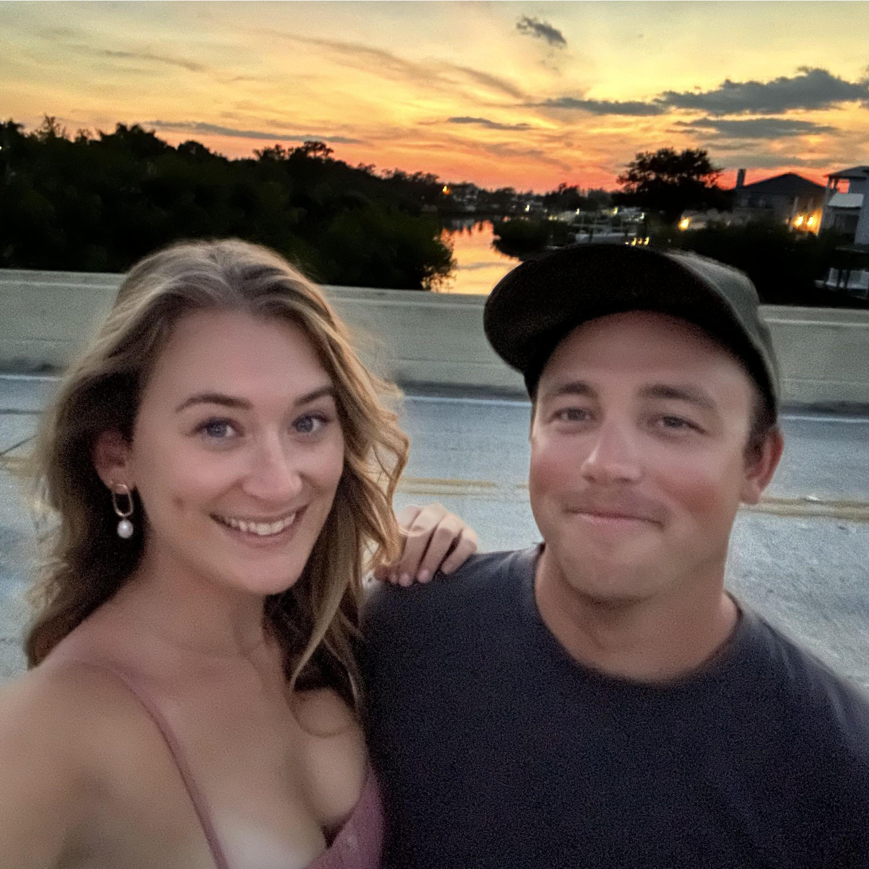 Madi & Ki love taking sunset walks around the neighborhood after dinner!