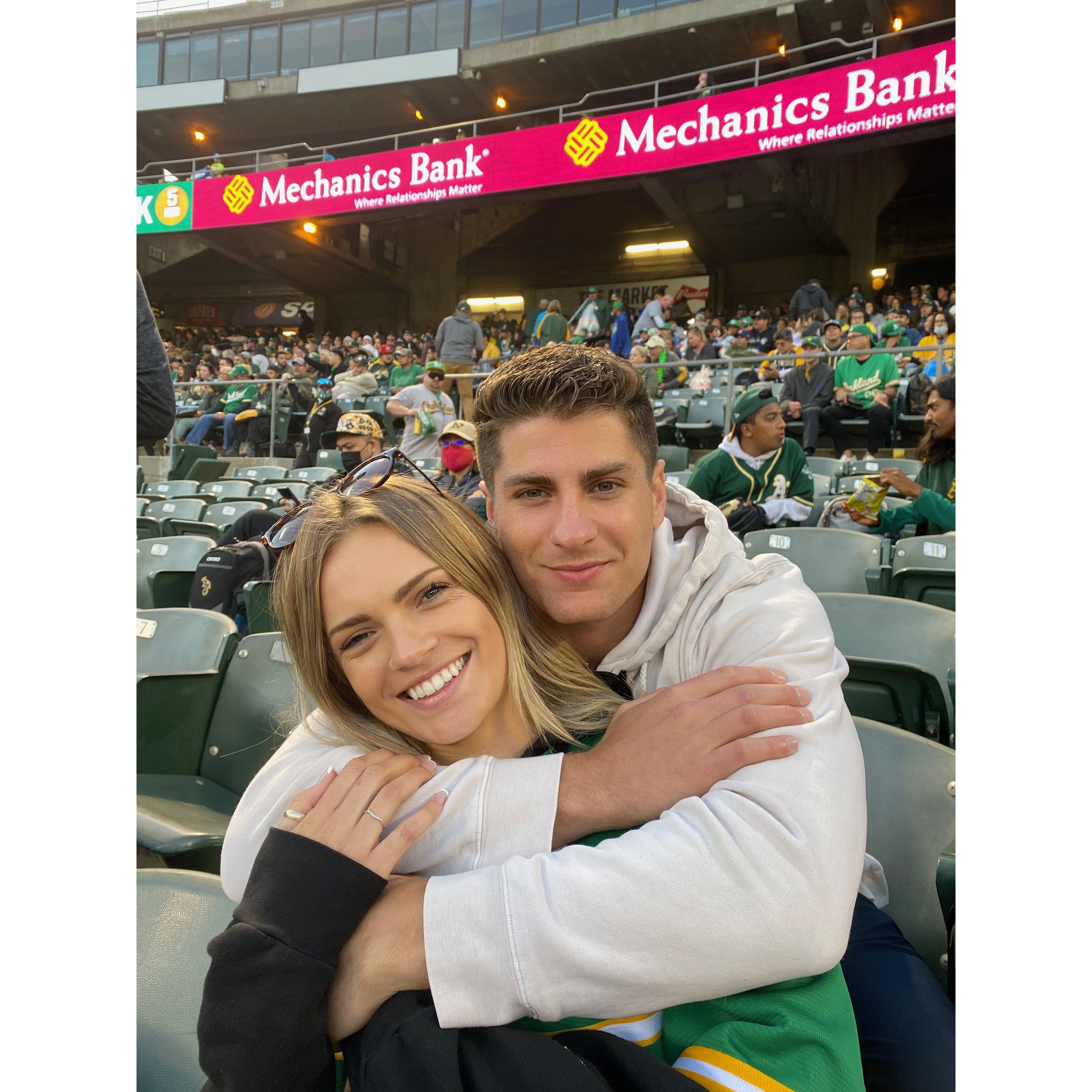 One of the final A's game July 2021