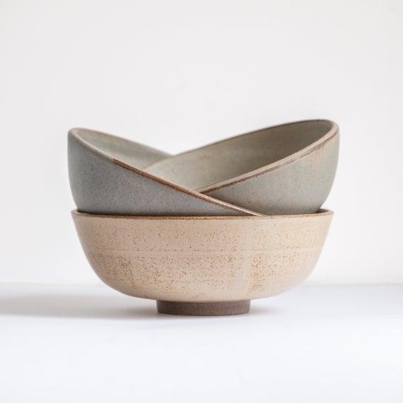 Blue Glaze Ramen Bowl
