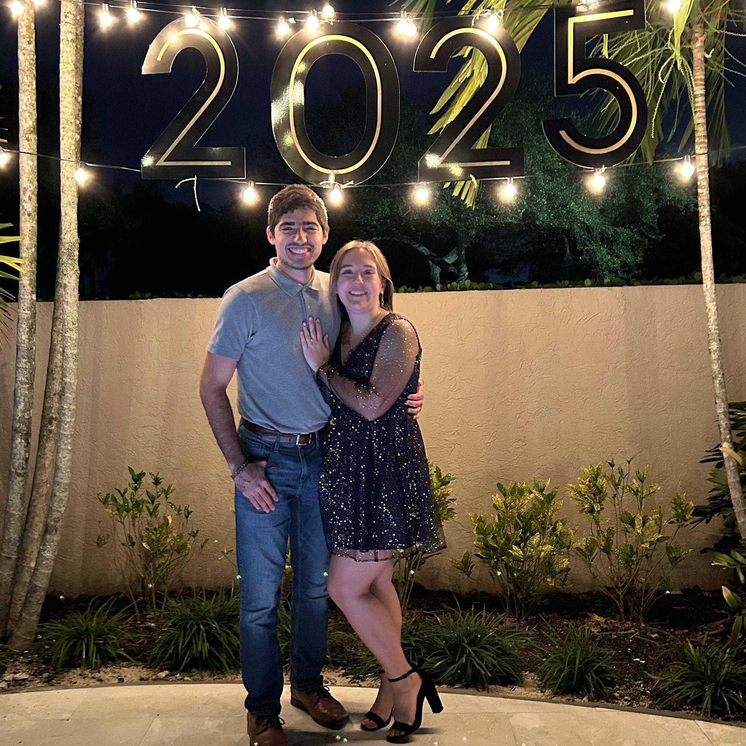 Celebrating the new year as an engaged couple!