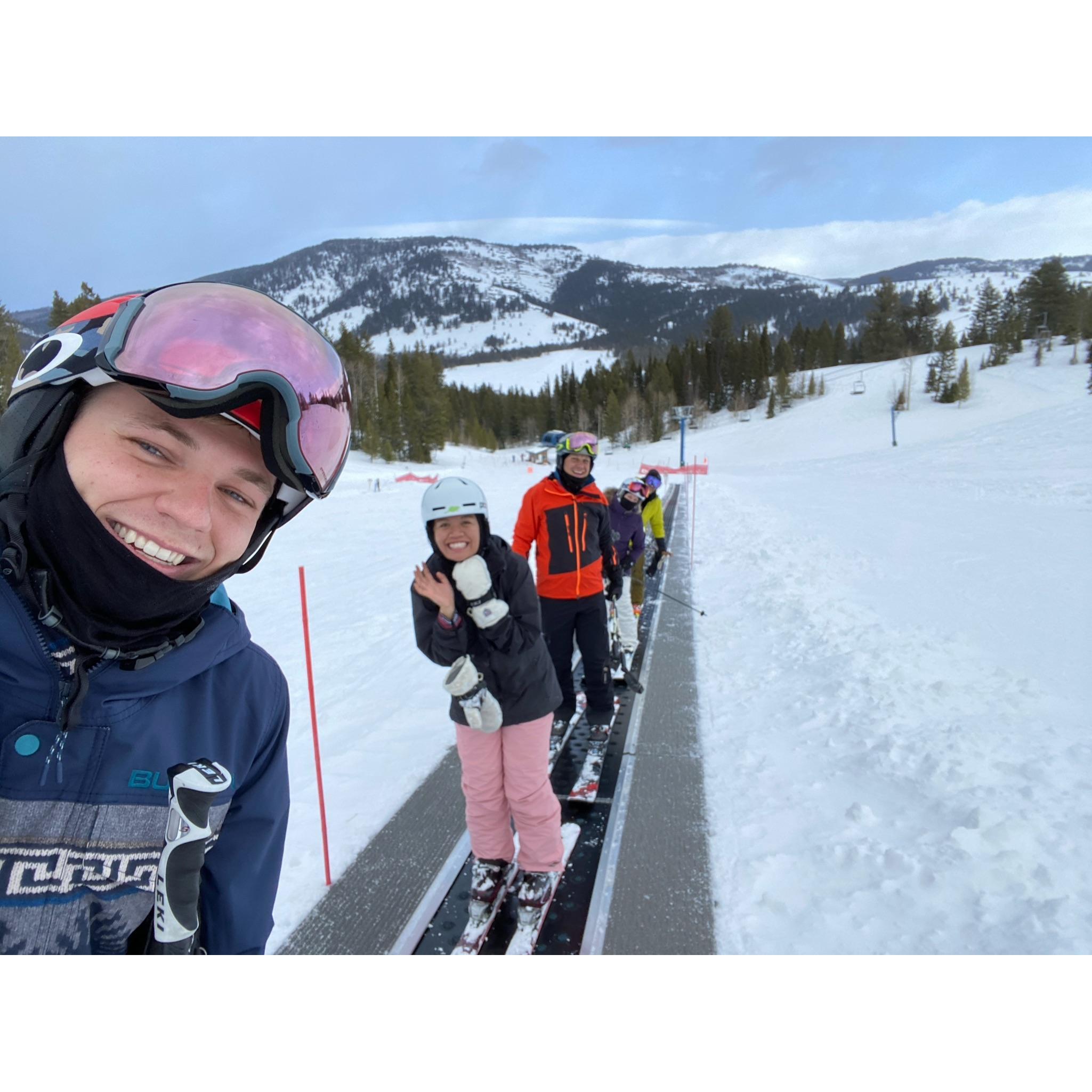 Feb. 2020- The Wallin family taught Chloe how to ski!