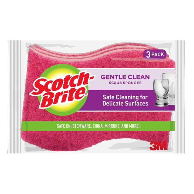 Scotch-Brite Delicate Care Scrub Sponge - 3pk