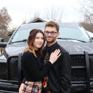 Our first Christmas photos together