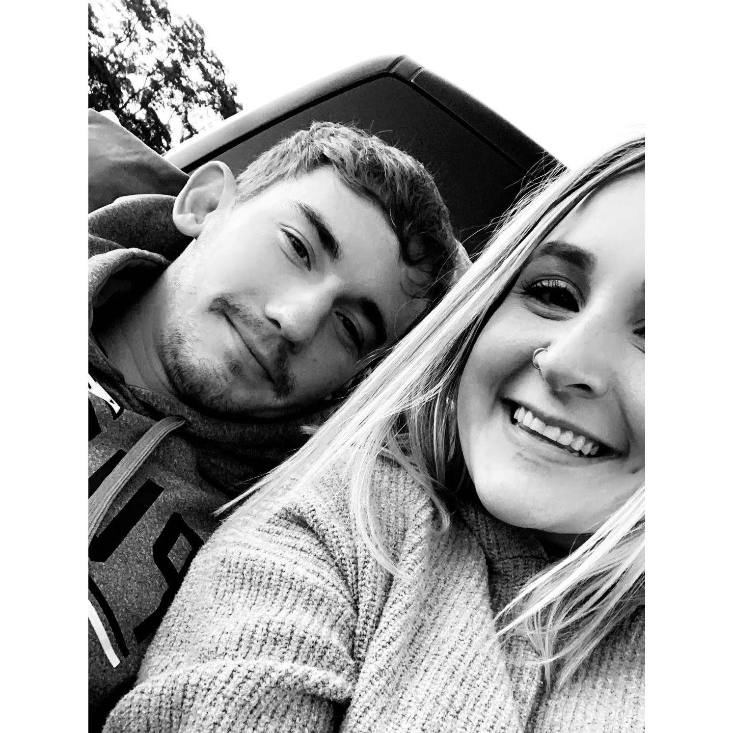 Our first photo together! September 2020