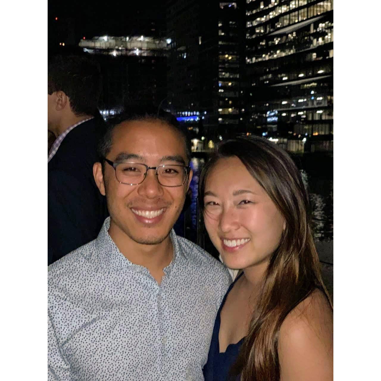 Ethan & Lucy go on a Harvard boat party in 2018, just friends