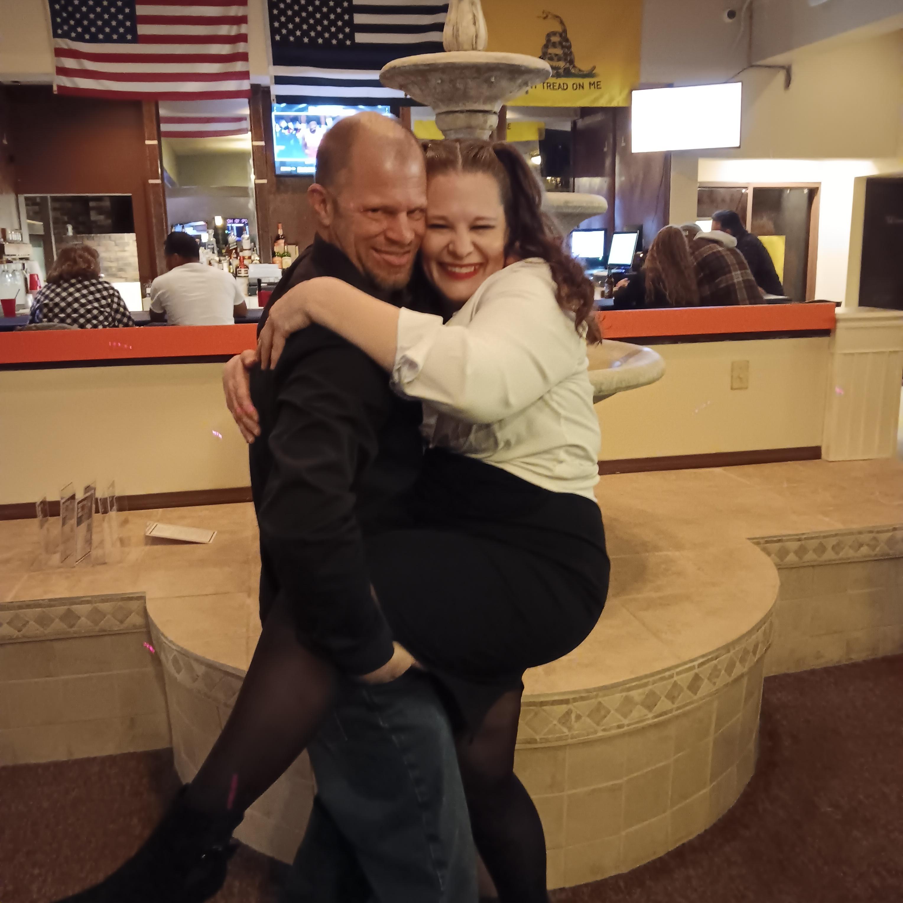 Having fun with my bestest friend!