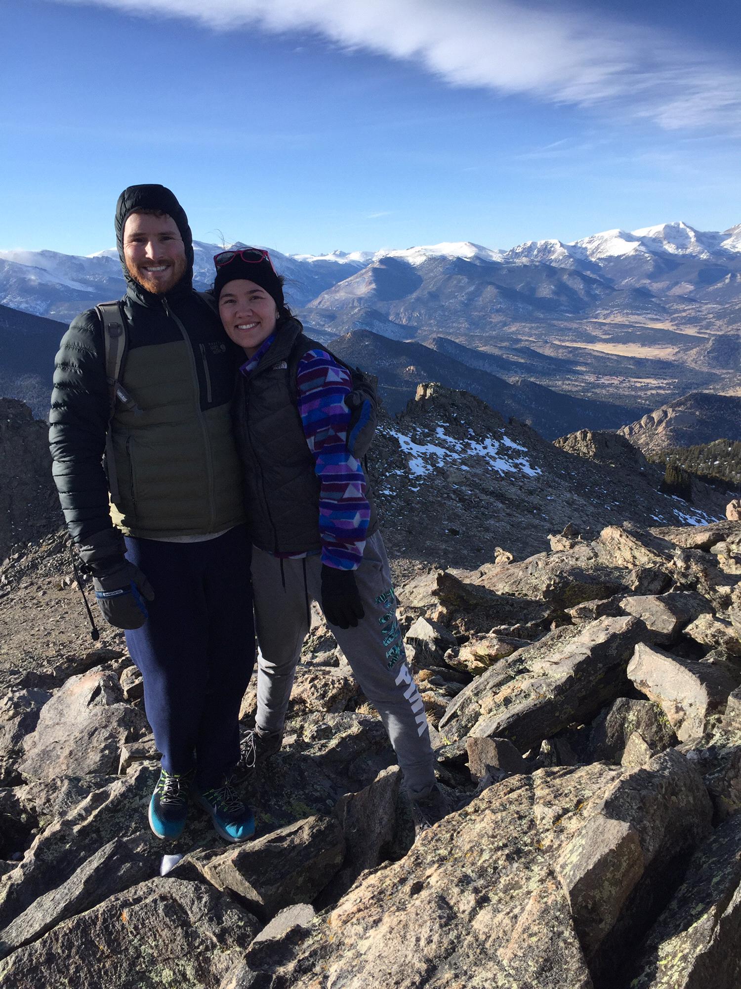 On the summit of Twin Sisters Peak, Estes Park CO.