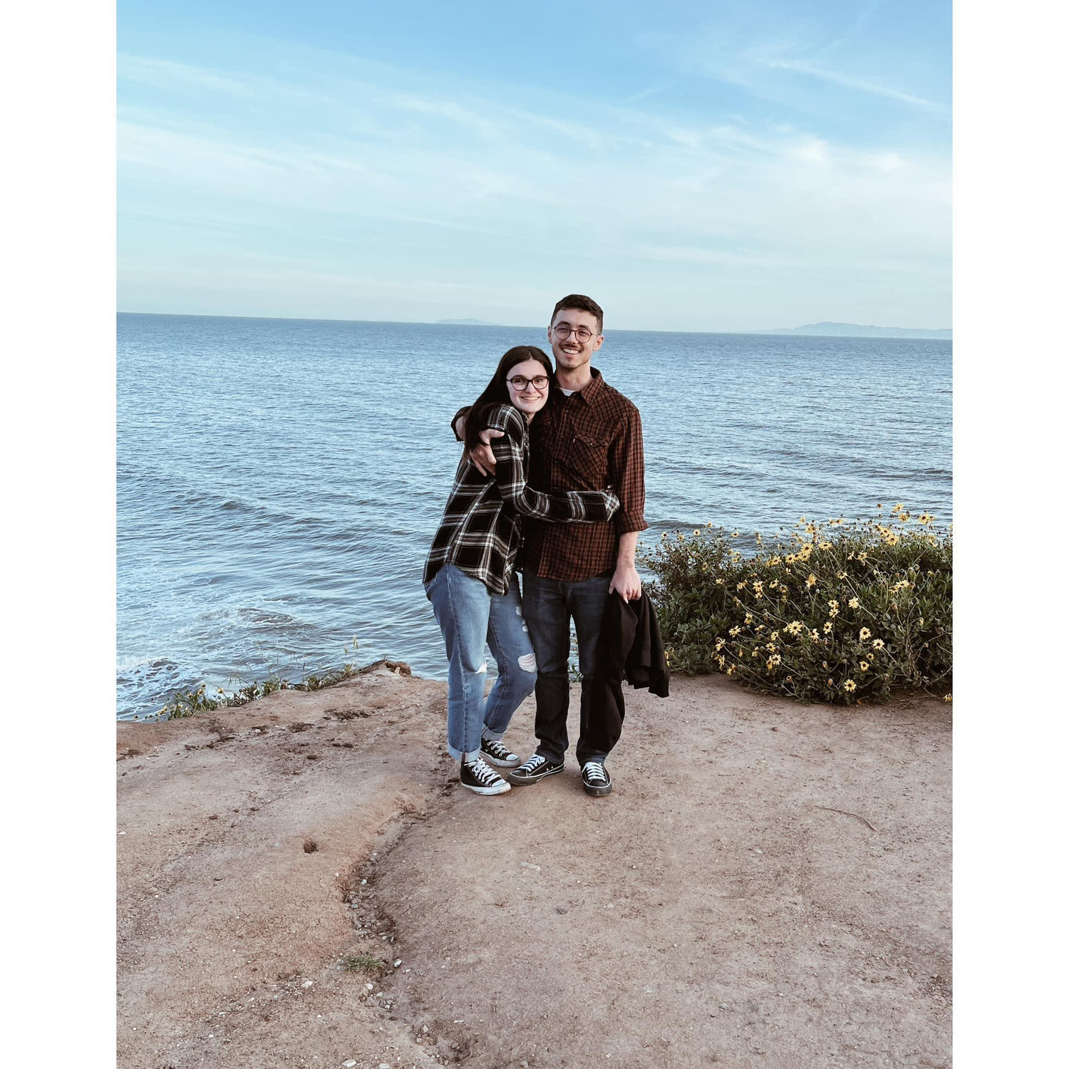 This was right before Dresden proposed. I kept running away from him because there were seals at the bottom of the cliff that I was more interested in.