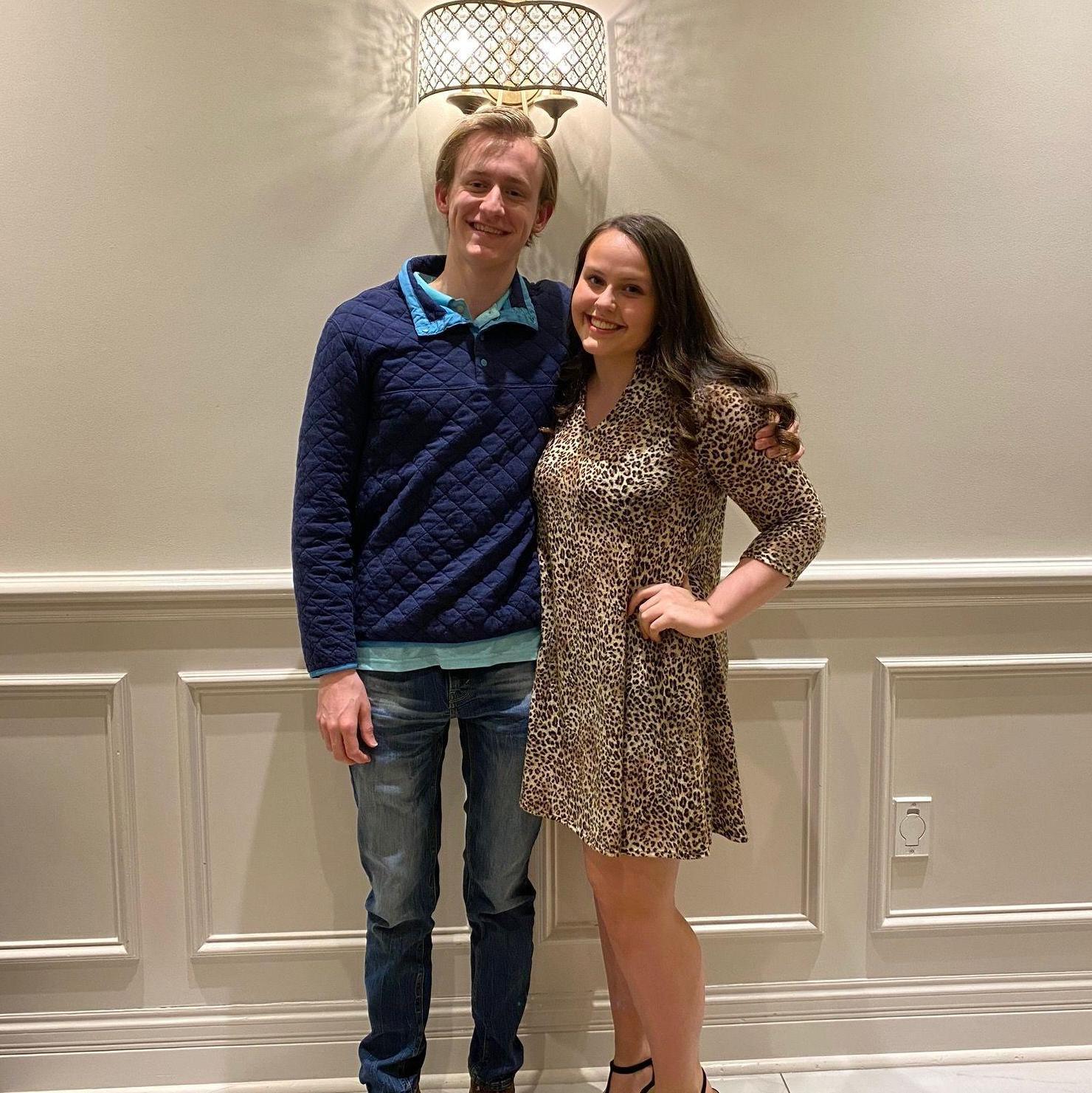 This was at our high school swim banquet. I only joined the team so I could see Wyatt more often. I was a terrible swimmer but loved getting to spend time with Wyatt doing what he loved