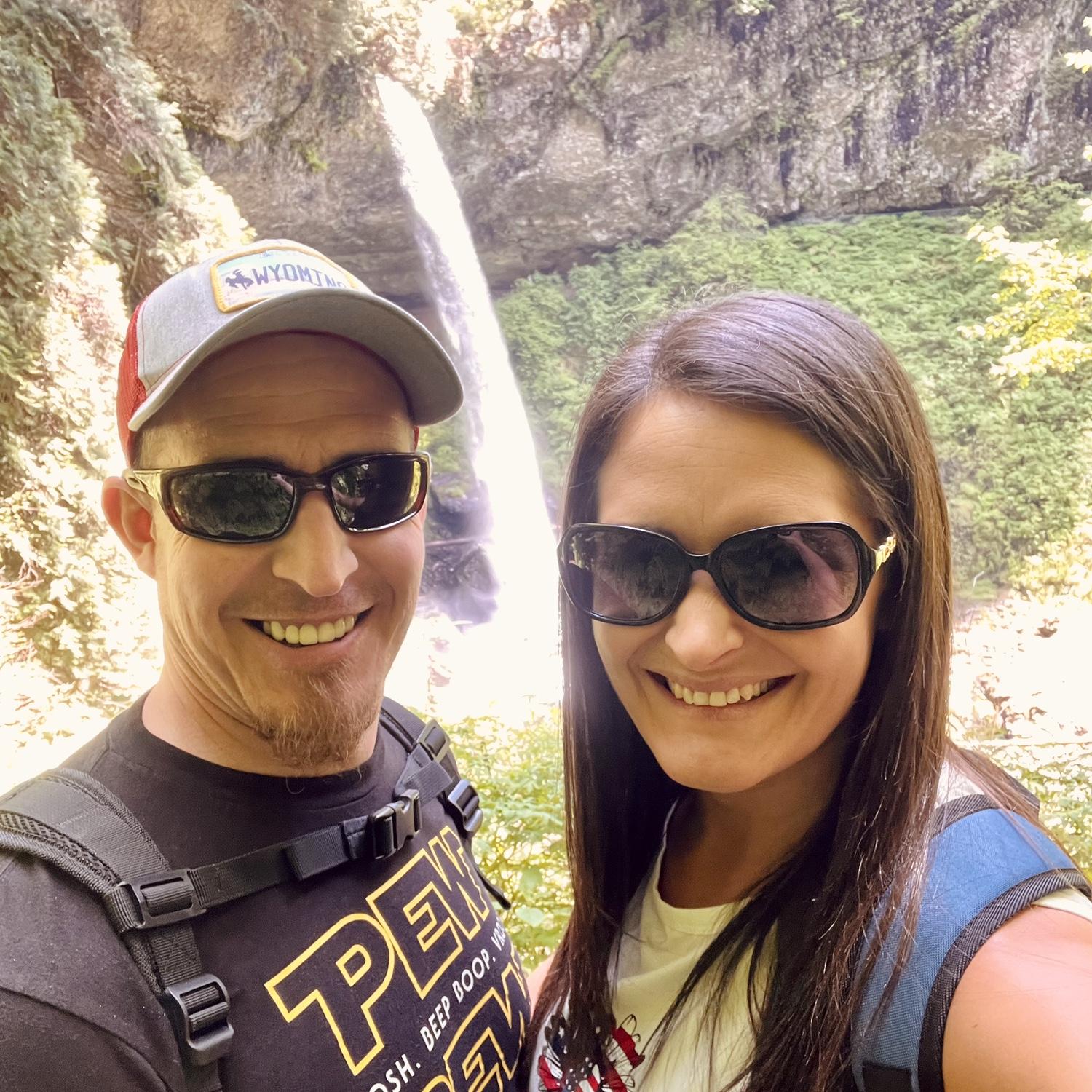 Enjoying God’s beauty together, Silver Falls, OR 2024