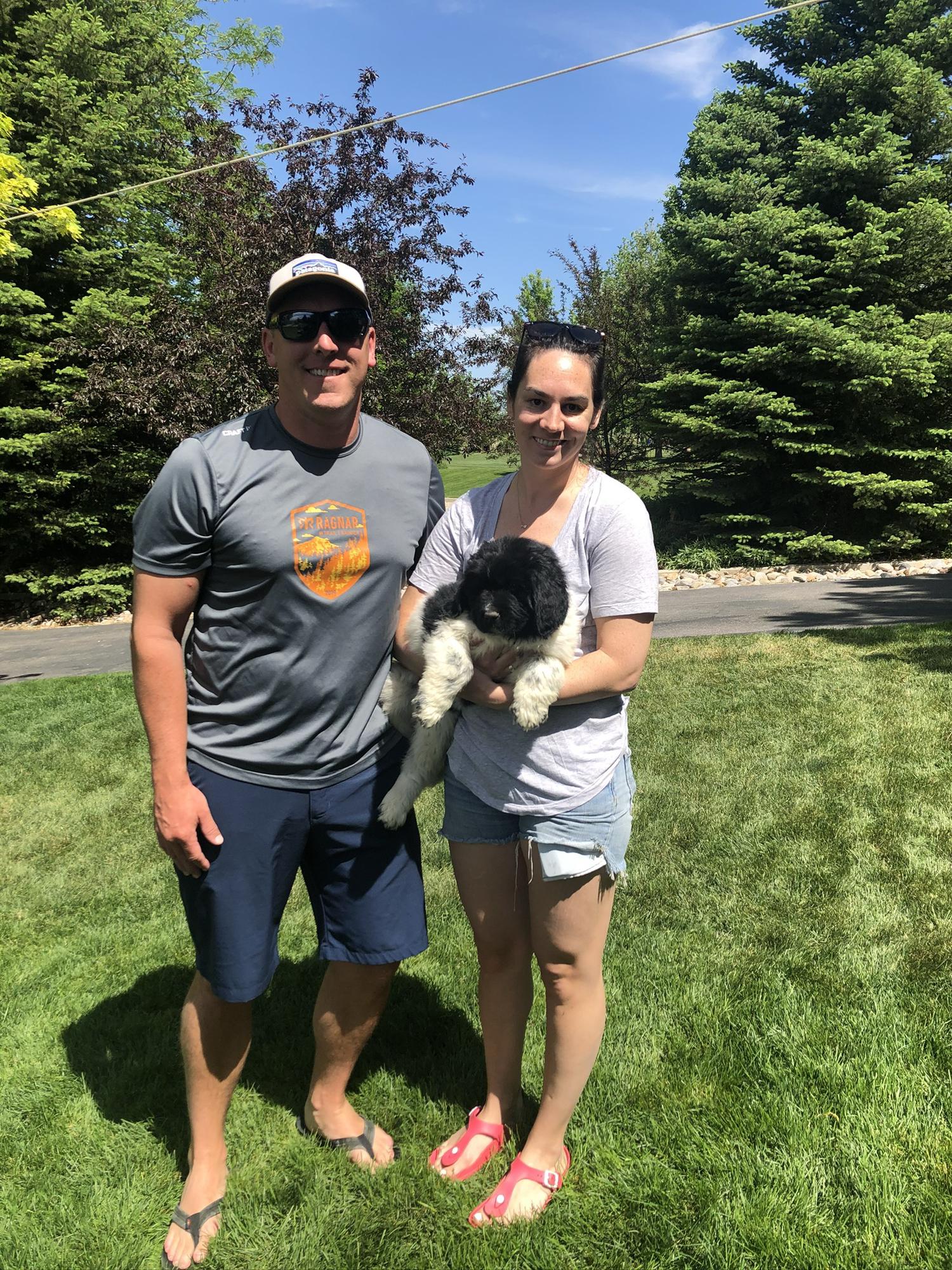 Our first day meeting Kramer (20lbs)