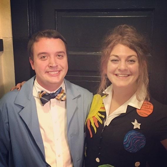 Libby's Ms. Frizzle costume really runs orbits around Ian's Bill Nye. A fun evening in Seattle with Groomsman Doug Trumm and Best Man Craig Foster!