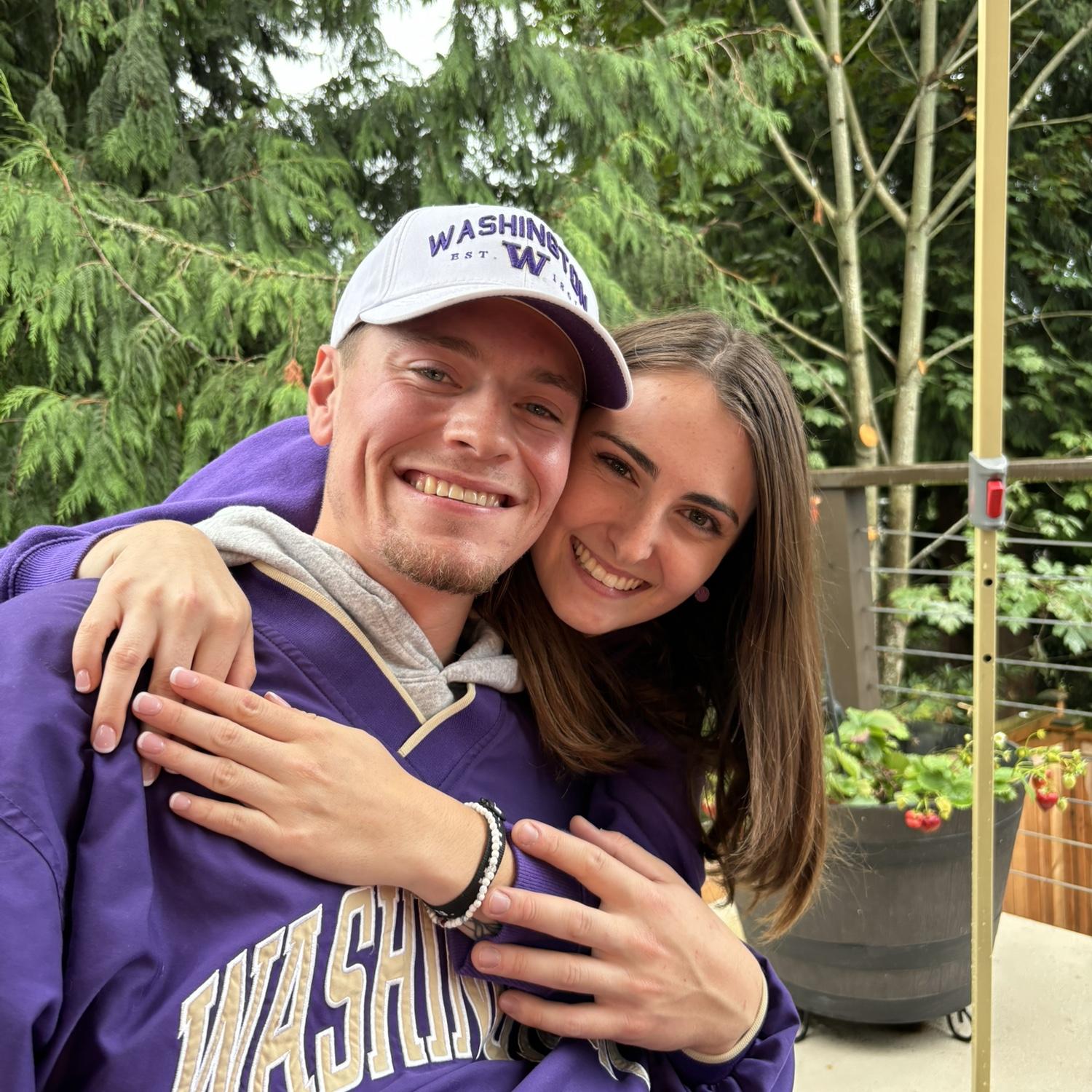 The day before Gunnar popped the question!