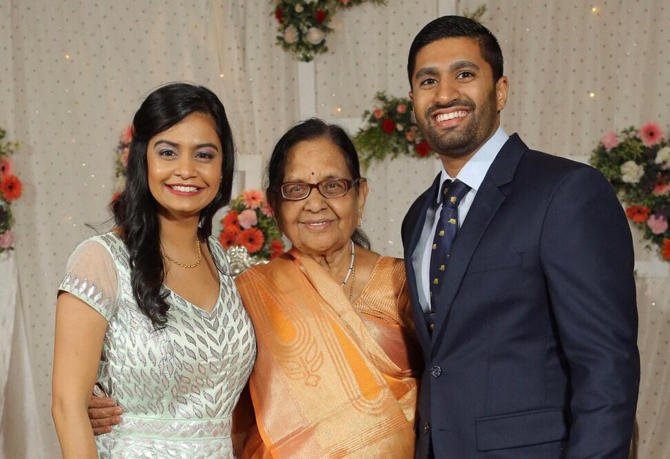 With Khushboo’s grandmother (Mom’s mom)...otherwise know globally as Mumma!