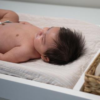 Cove Neutral Dot Quilted Change Pad Cover