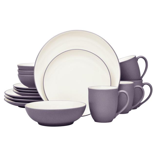 Noritake® Colorwave Coupe 16-Piece Dinnerware Set in Plum