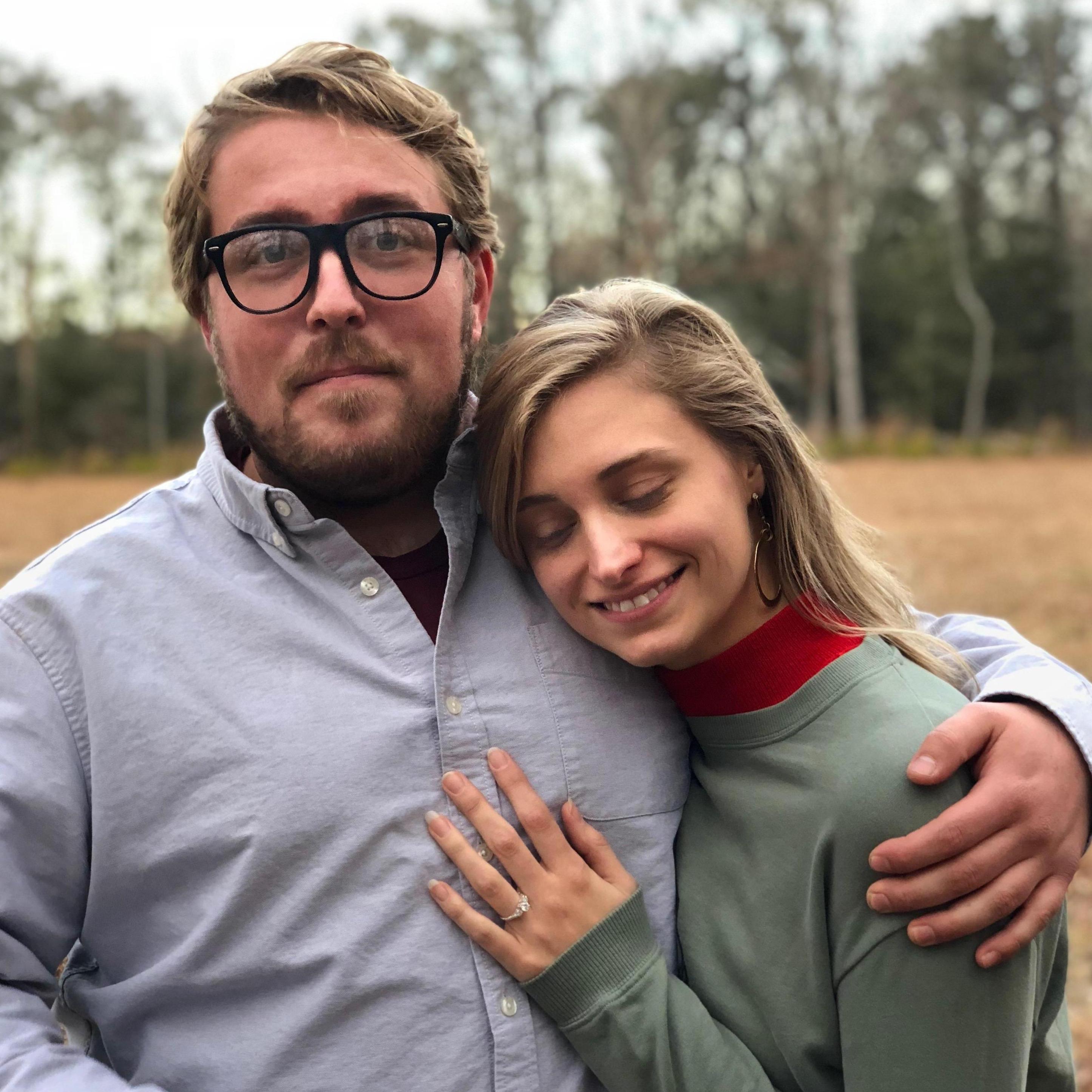 Cooper took this great photo after Clay proposed Christmas day, 2017.