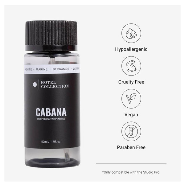 Hotel Collection Diffuser Oil-Cabana Pro-Pod-Aromatherapy Essential Fragrance-Botanical Jasmine, Bergamot & Fresh Marine Notes-50ML 1.7 Fl oz