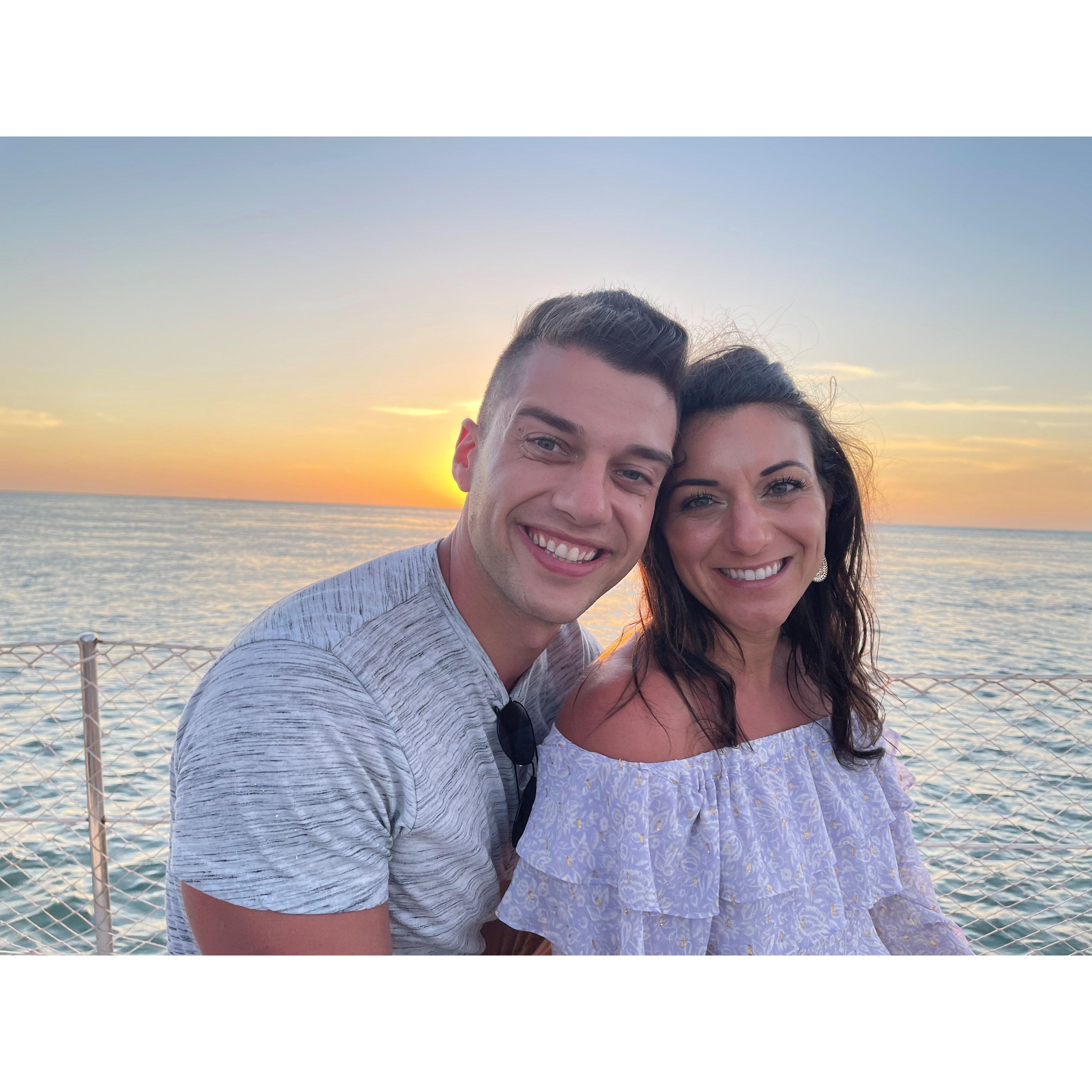 First sunset cruise